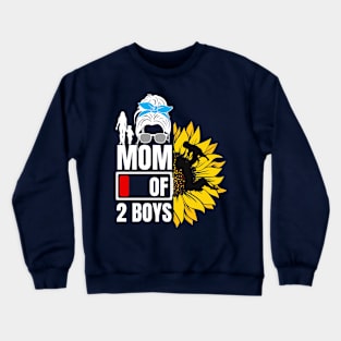 Super Mom of Boys- Powered by Love and Energy Crewneck Sweatshirt